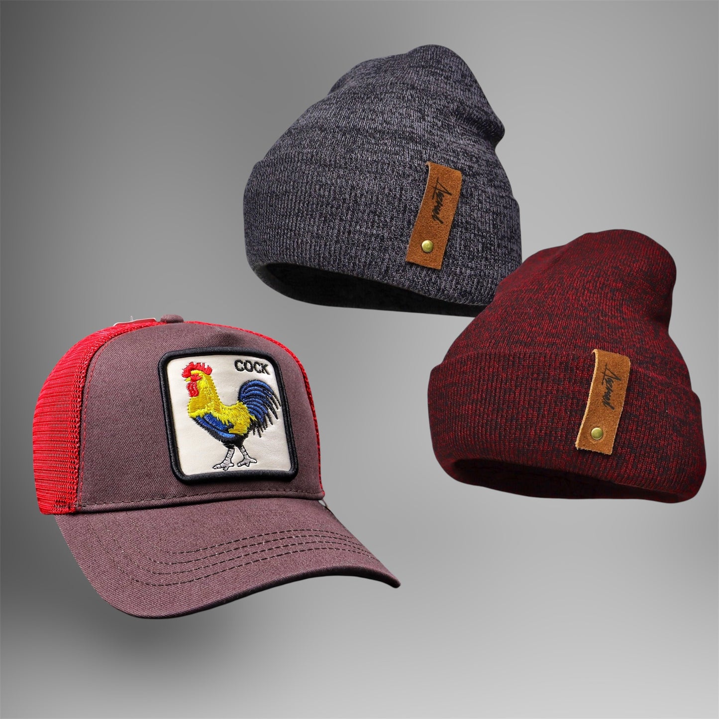 Pack | Jockey Goorin Cock + 2 Gorros de Invierno