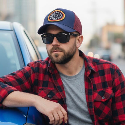 Pack Jockey Toyota Azul-Burdeo + Lente Furias Black Polarizado