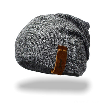 Pack | 2 Gorros de Invierno Gris Claro y Burdeo Jaspeado