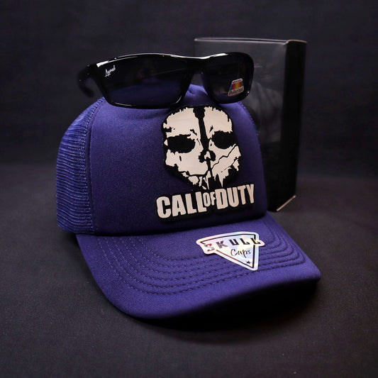 Pack Jockey Call Of Duty Azul + Lente Focalor Black Polarizado