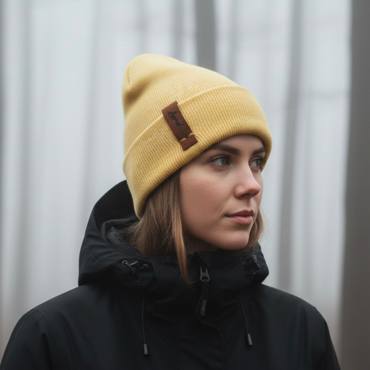 Gorro de Invierno Morrigan Amarillo Pastel