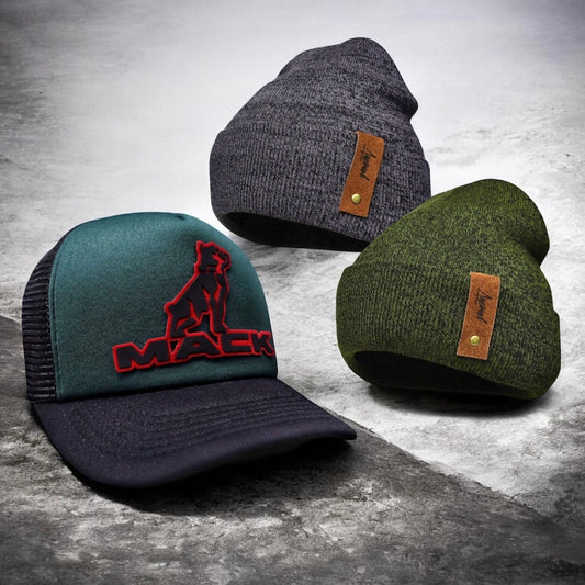 Pack | Jockey Mack Verde-Negro + 2 Gorritos de Invierno