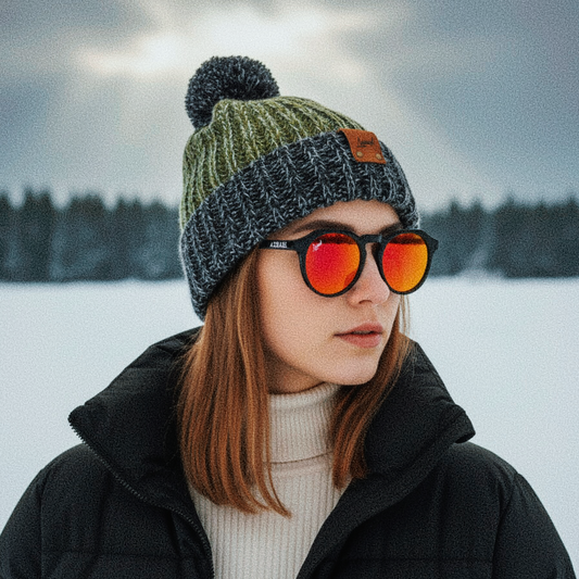 Pack Lente Danna Red + Beanie Saturno Verde-Negro