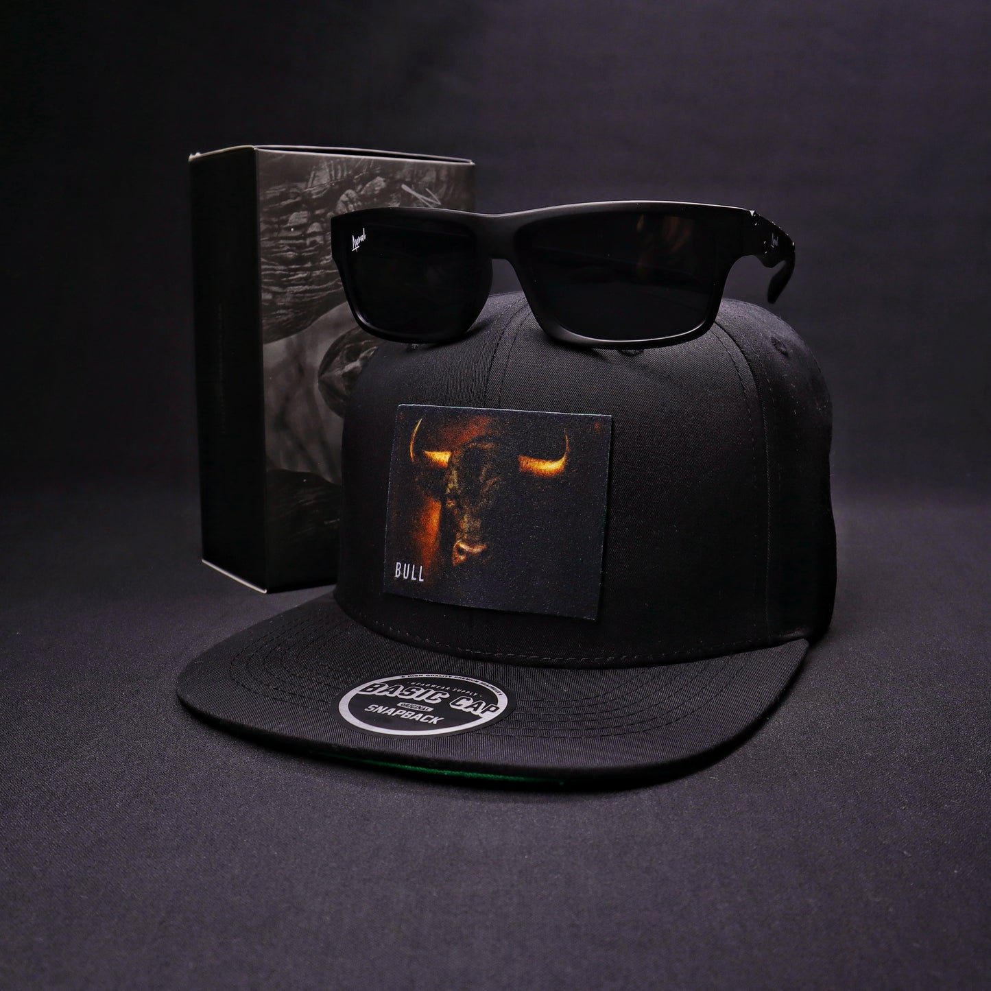 Pack | Snapback Bull Negro + Lente Furias Black Polarizado
