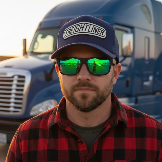Pack Jockey Freightliner Azul + Lente Furias Green Polarizado
