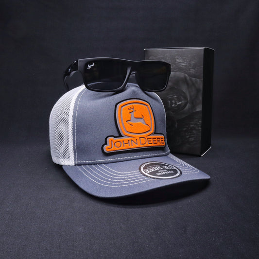 Pack Jockey Gris Claro - Blanco + Lente Furias Black Polarizado