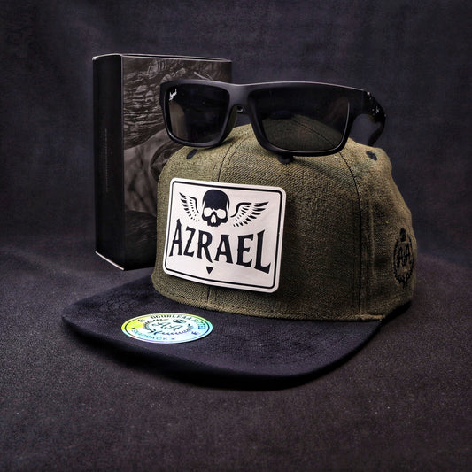Pack Snapback Skull Azrael + Lente Furias Black Polarizado