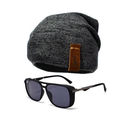 Pack Lente Levitar Black + Gorro Invierno Gris Oscuro