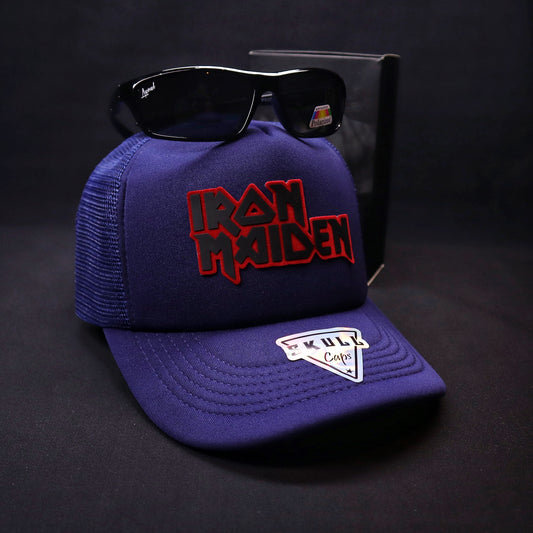 Pack Jockey Iron Maiden Azul + Lente Focalor Black Polarizado