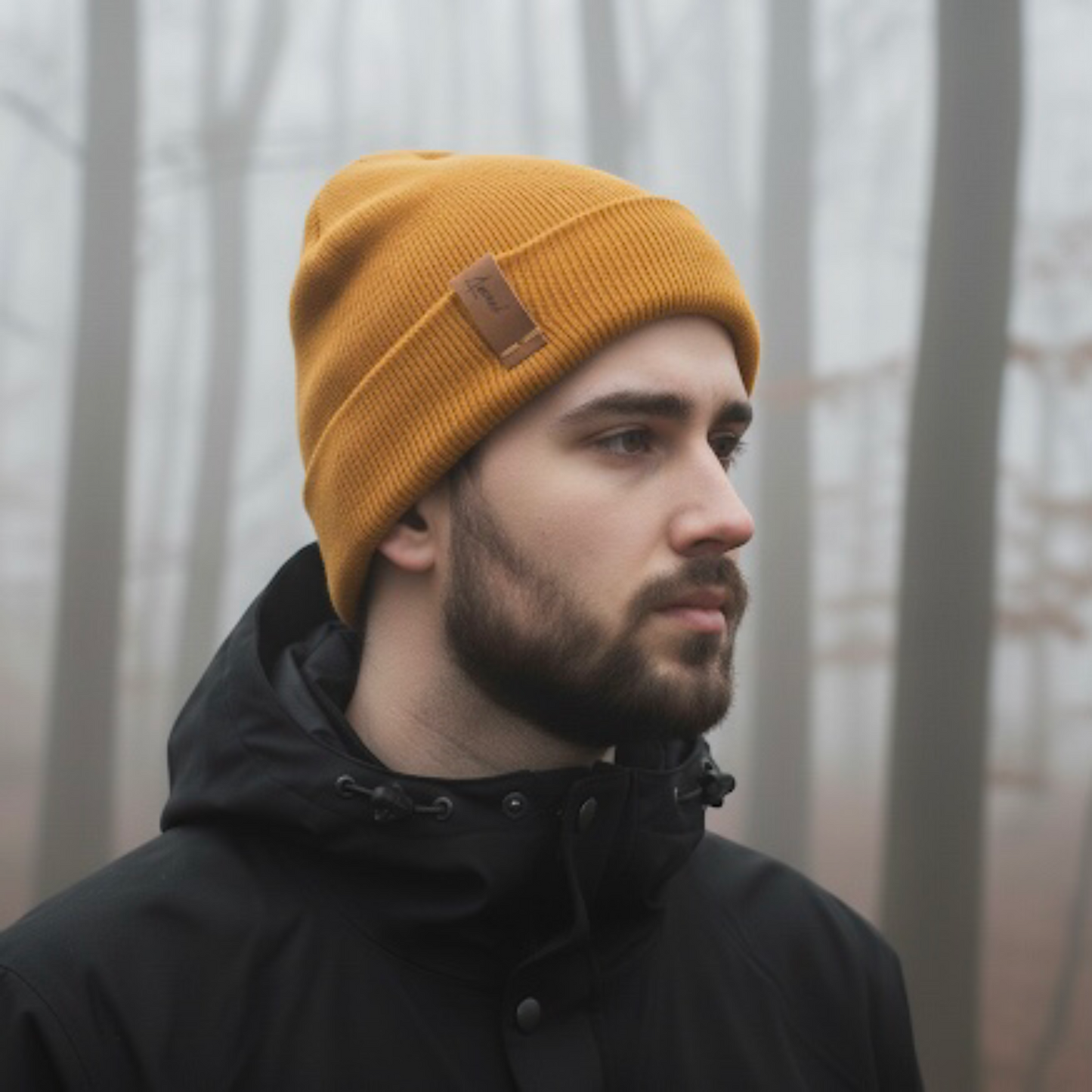 Gorro de Invierno Mostaza