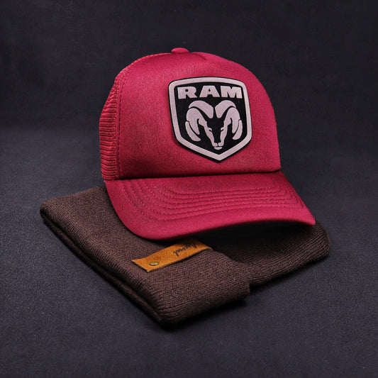 Pack Jockey Ram Burdeo + Gorro Invierno Café