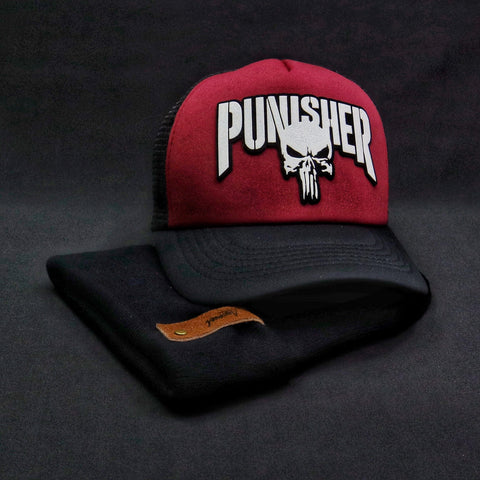 Pack Jockey Punisher + Beanie Morrigan Negro