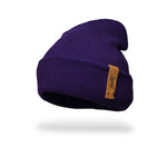 Pack 2 Beanies Color Azul Oscuro y Mostaza