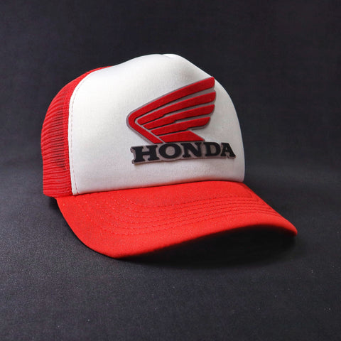 Jockey | Honda Moto Blanco Malla Roja