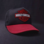 Jockey | Harley Davidson Negro-Burdeo